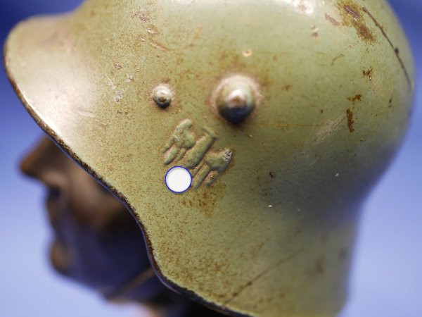 Soldier's bust on marble base with plaque "Prize shooting 14th/IR Potsdam 1935"