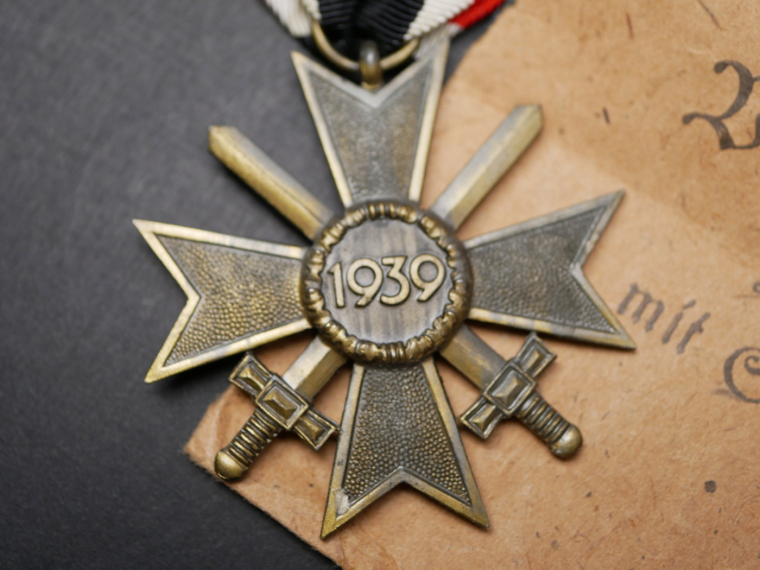 KVK - War Merit Cross 2nd Class with Swords on Ribbon with Bag