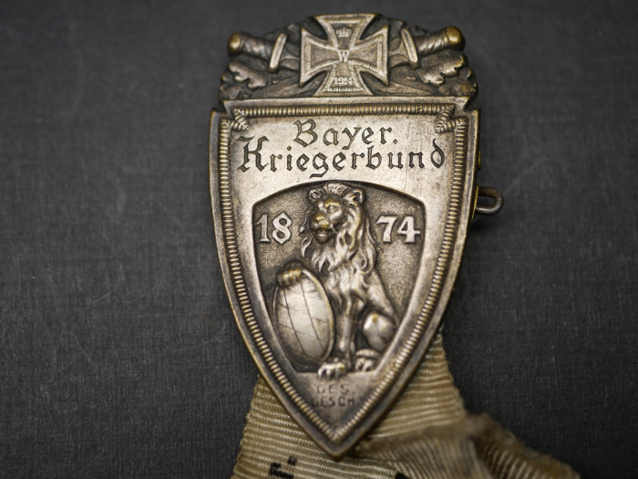 Badge of the Bavarian Veterans' Association 1874 Dollnstein + 2x Prussian Medal Kaiser Maneuvers