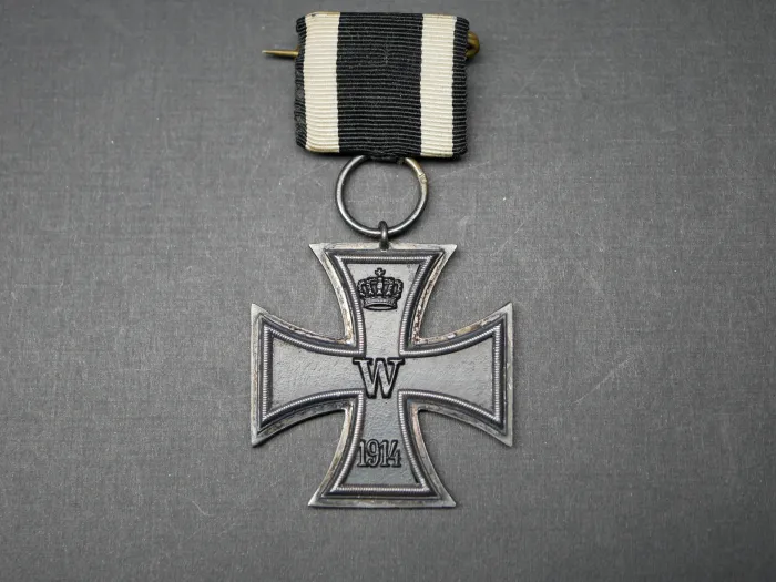 EK2 Eisernes Kreuz 2. Klasse 1914 an Einzelspange - K gestempelt - W. Kluge & Co.