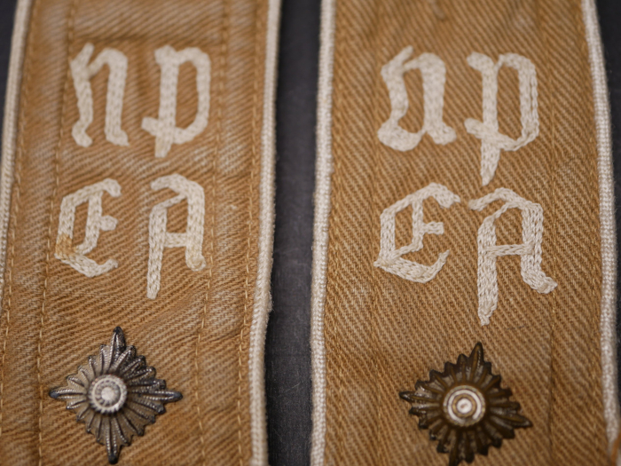 NPEA National Political Education Institution - Pair of sew-on shoulder boards
