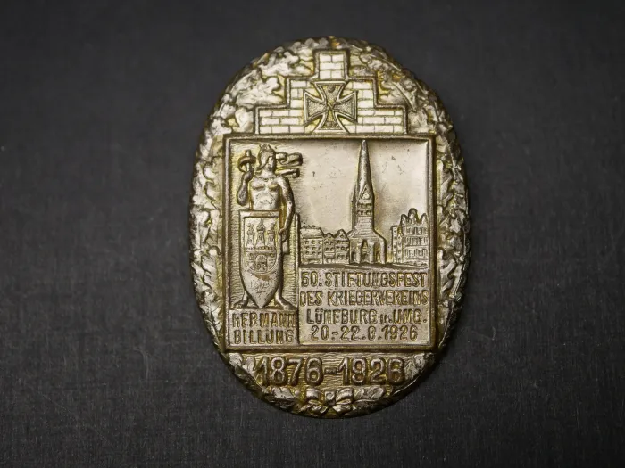 Abzeichen - 50. Stiftungsfest des Kriegervereins Lüneburg und Umgebung 1926