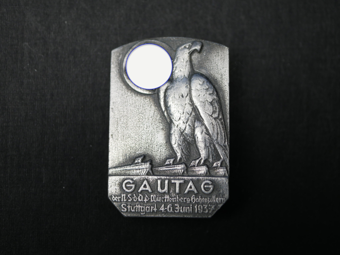Badge - Gautag of the NSDAP Württemberg-Hohenzollern Stuttgart 1937