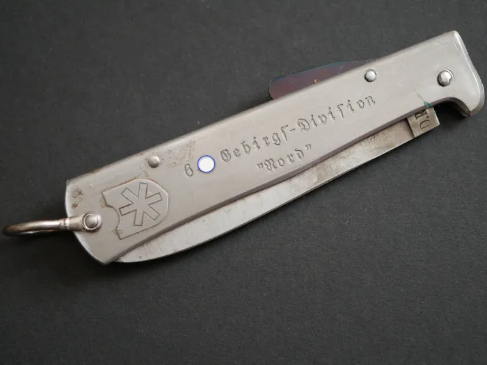 Sammleranfertigung - Messer 6. SS Gebirgs-Division "Nord" - MEhT - DRGM Klaas Solingen