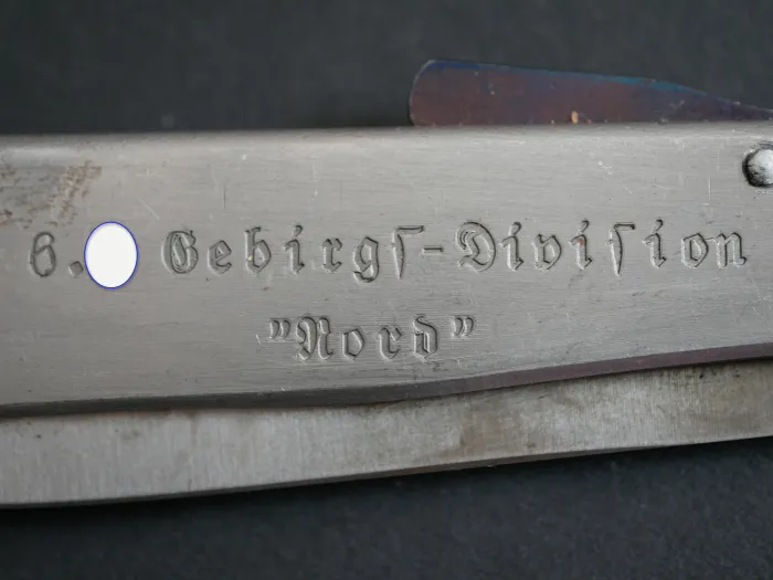 Sammleranfertigung - Messer 6. SS Gebirgs-Division "Nord" - MEhT - DRGM Klaas Solingen