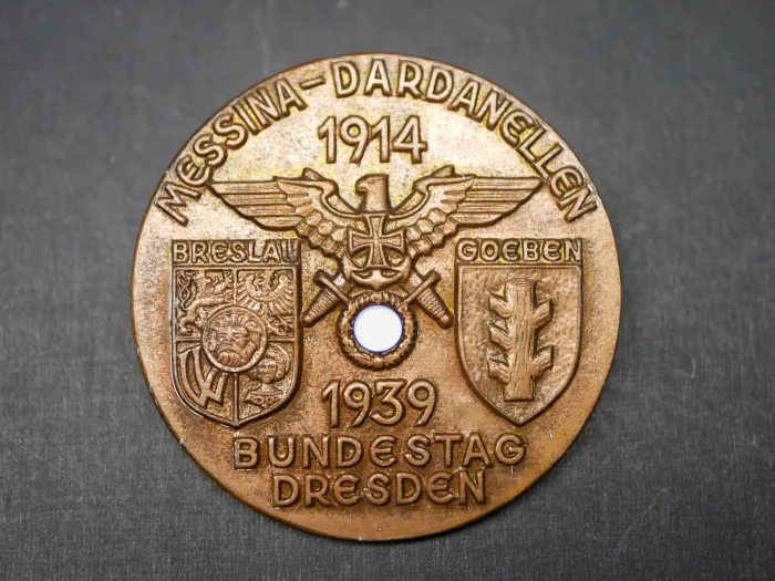 Abzeichen - Messina Dardanellen Bundestag Dresden 1914 1939