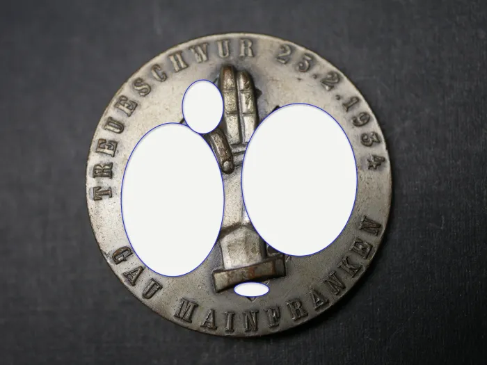 Badge - Oath of Allegiance Gau Mainfranken 1934