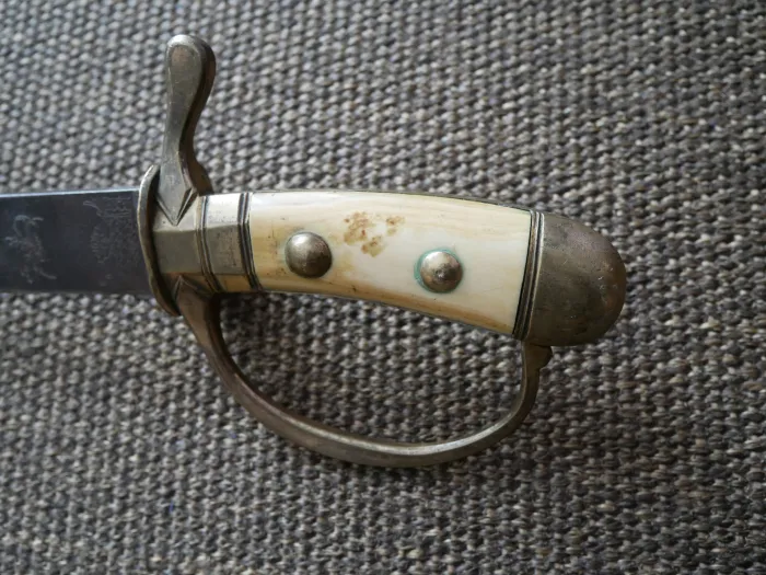 Hunting Dagger with Decorated Blade, circa 1800–1820