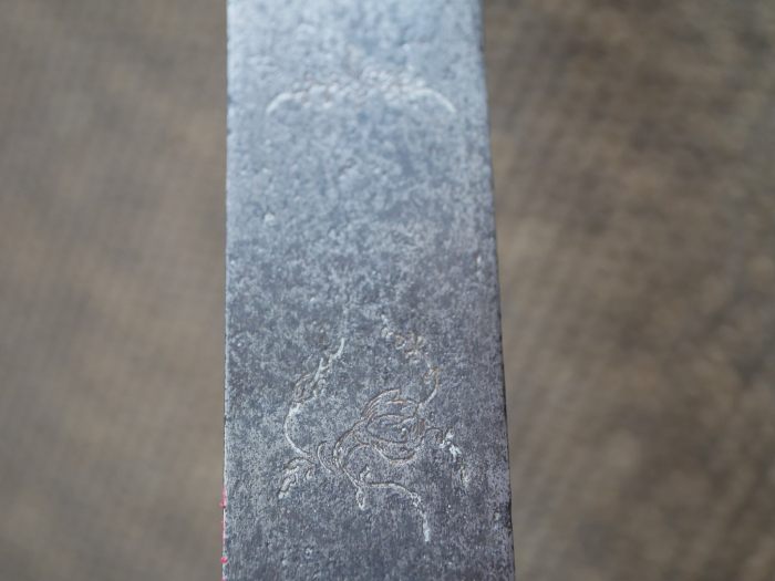 Hirschfänger mit verzierter Klinge um 1800/20