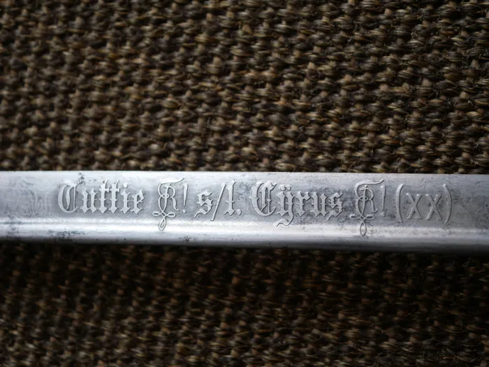 Imperial German Navy – Presentation saber with Damascus blade and deluxe hilt by manufacturer WKC
