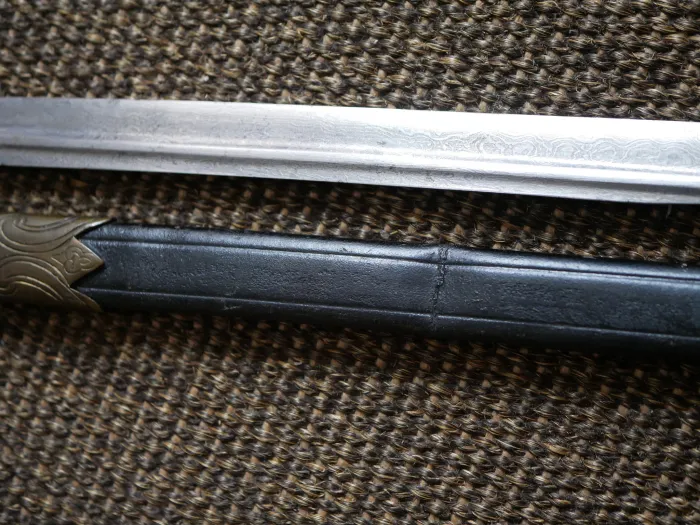 Imperial German Navy – Presentation saber with Damascus blade and deluxe hilt by manufacturer WKC