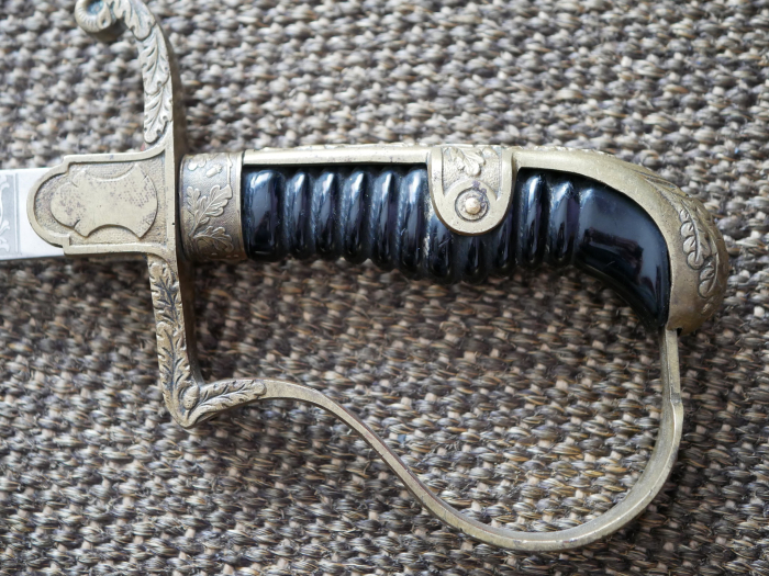 Wehrmacht officer's saber with double-sided blade etching "Kavallerie Regiment 3"