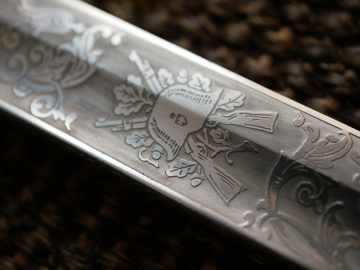 Wehrmacht officer's saber with double-sided blade etching "Kavallerie Regiment 3"