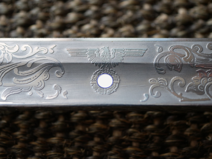 Wehrmacht officer's saber with double-sided blade etching "Kavallerie Regiment 3"