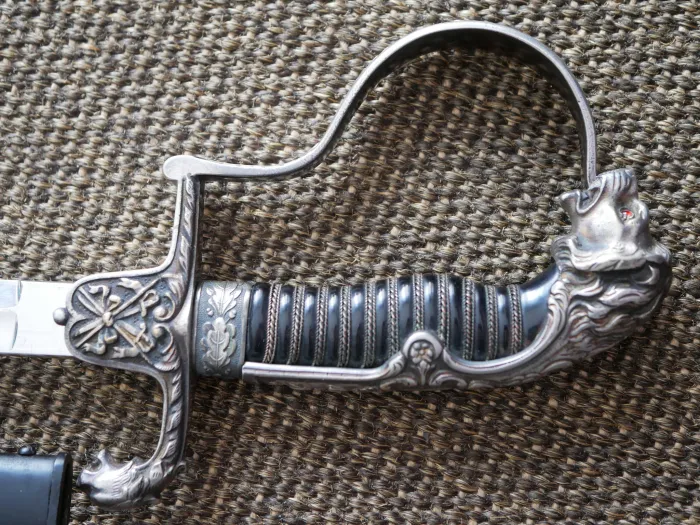 SS-Verfügungstruppe parade saber / lion-head saber, Model 113, by manufacturer Alcoso