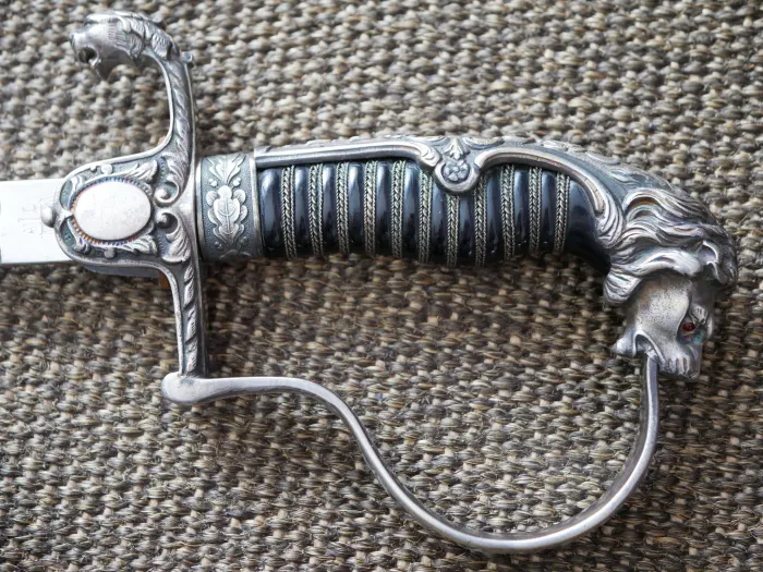 SS-Verfügungstruppe parade saber / lion-head saber, Model 113, by manufacturer Alcoso