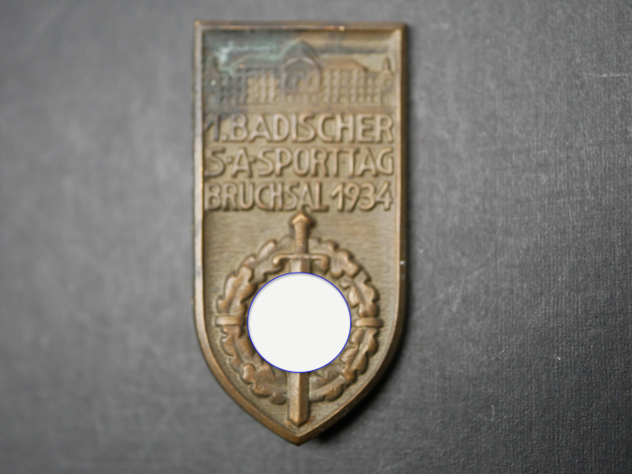 Abzeichen - 1. Badischer SA Sporttag Bruchsal 1934