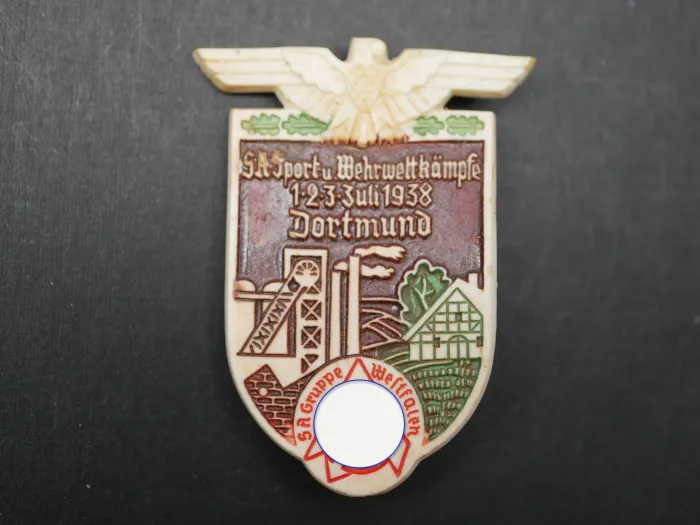 Badge – SA Sports and Military Competitions, Dortmund 1938