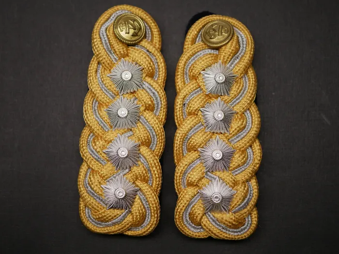 Paar Schulterklappen / Schulterstücke Marine Armeegeneral Flottenadmiral für die Uniform der NVA DDR