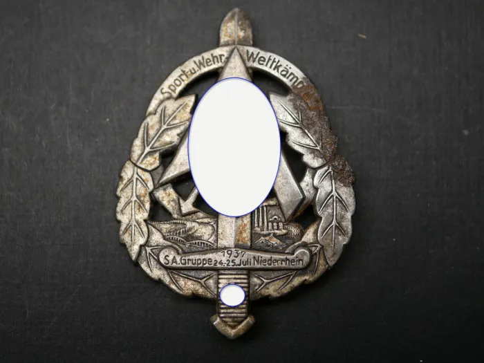 Badge – Sports and Military Competitions 1937, SA Group Lower Rhine