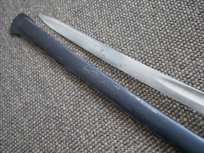 Prussian Model 1852 saber with blade etching "Brandenburg Train Battalion No. 3"