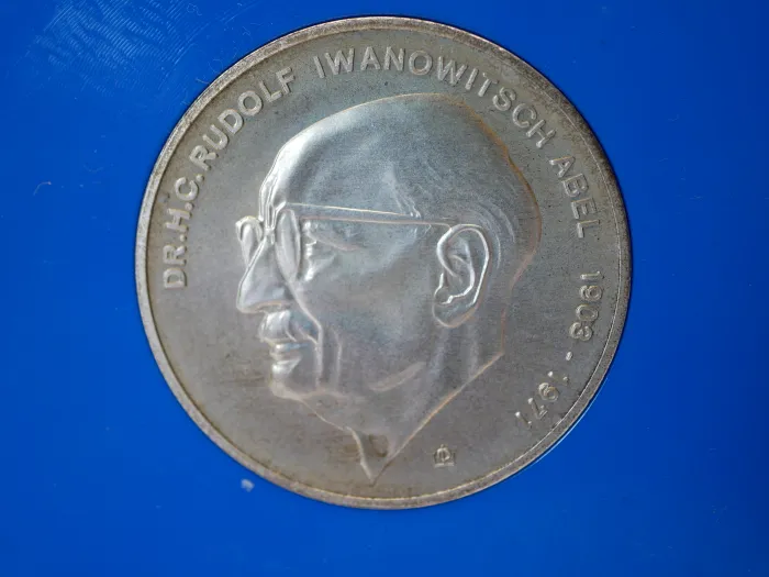MfS Ministerium für Staatssicherheit - Geschenk Medaille Rudolf Iwanowitsch Abel in 500er Silber