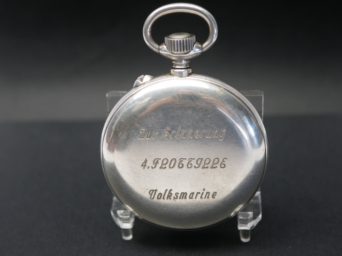 GDR NVA VM (People's Navy) – Pocket watch / Naval observation watch, GUB Glashütte, 1st quality – with engraving