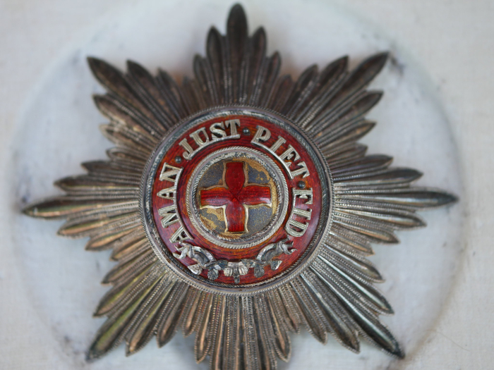 Zaristisches Russland St. Anna Orden Satz 1. Klasse Kreuz und Bruststern im Etui
