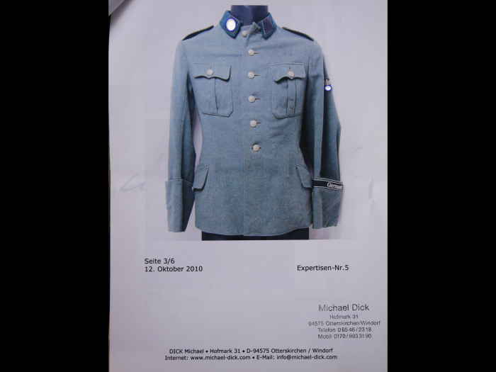 SS VT Verfügungstruppe Jacke / Feldbluse M34 für Mannschaften "Germania"