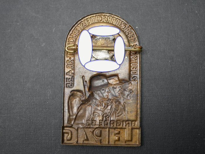 Badge – 2nd German Pack-March Championship, Brigade 35, Leipzig 1935