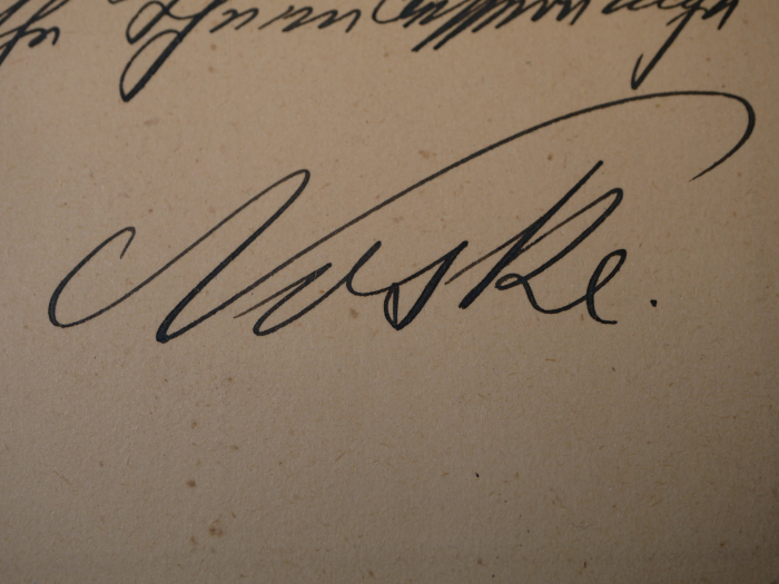 Gustav Noske (1868 - 1946) - Karte mit handschriftlicher Signatur - erster Reichswehrminister
