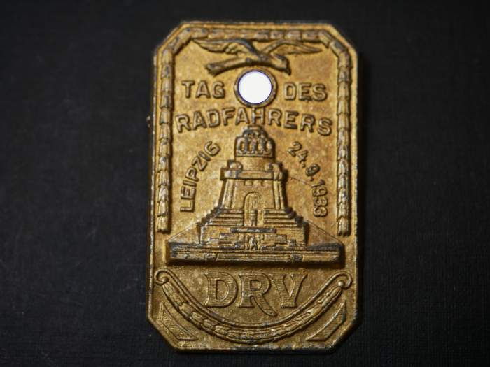 DRV Abzeichen - Deutscher Radfahrer Verein - Tag des Radfahrers Leipzig 1933