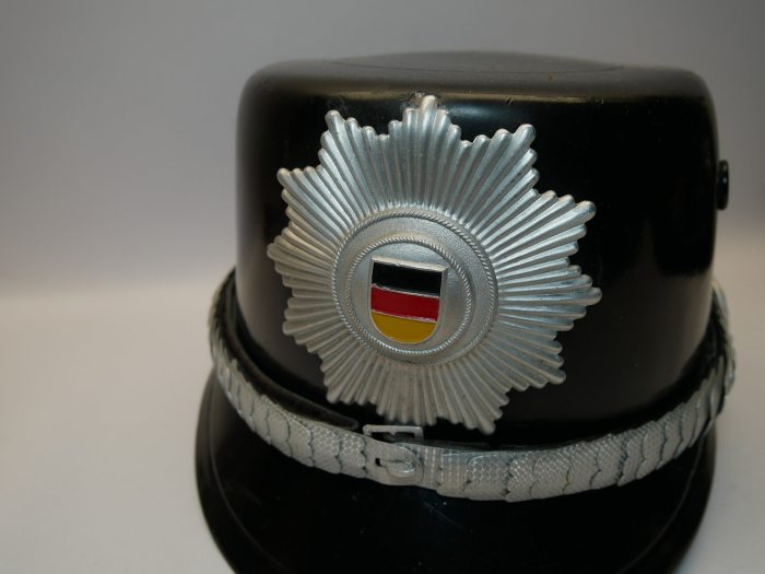 Original 1955 shako for officers of the KVP (Garrisoned People's Police)