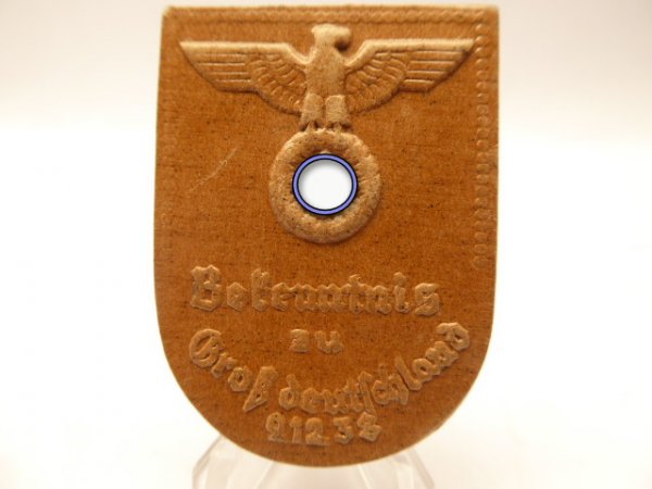 Conference badge Confession to Greater Germany 1938