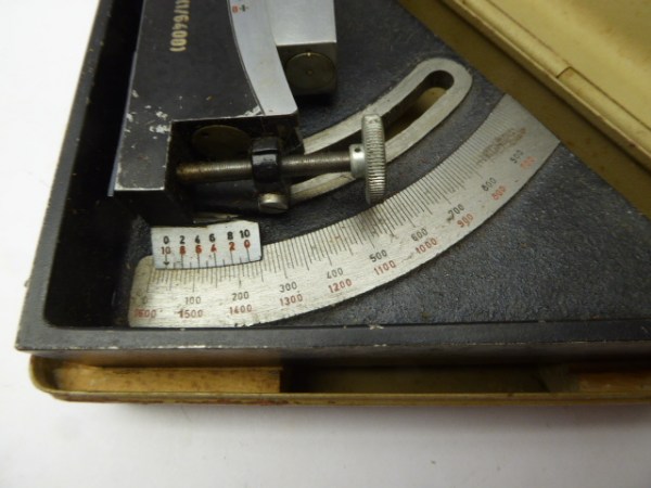 Winkelmesser 35 - W.M.35 in Box mit Hersteller - Code CWU + Abnahme