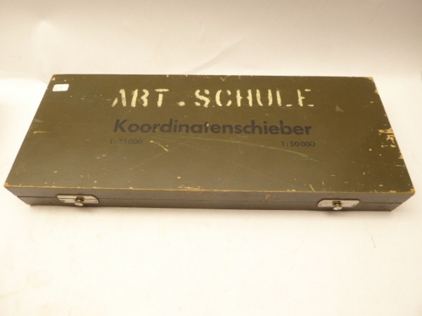 Coordinate slide 1: 25000 1: 50000 Bundeswehr in the box, artillery school, Breithaupt Kassel Bw