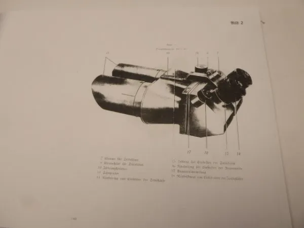 Drei in einem, HDv Heeresdienstvorschrift - Lotfe C/7a + Flakfernrohr 10x80 + Scheinwerferrichtungsweiser 35