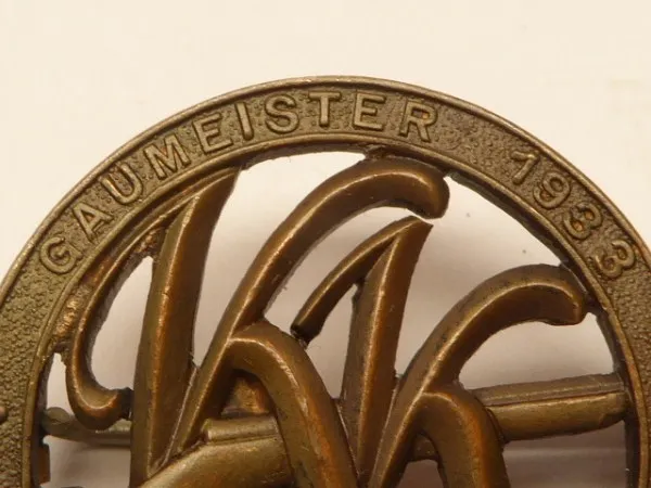 Badge - Gaumeister 1933, German Rifle Association