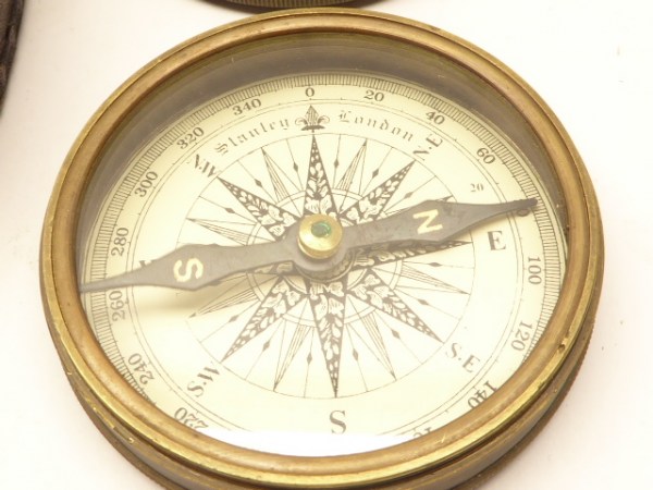 Compass in Pocket - Stanley London Pocket Compass 1885