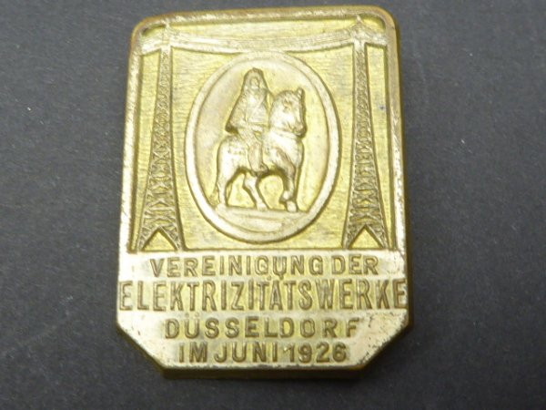 Vereinigung der Elektrizitätwerke Düsseldorf im Juni 1926
