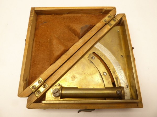 Antiker Libellenquadrant/Winkelmesser/Clinometer 19.Jhd.