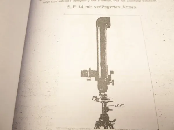 Report from 1918 - Assessment of the scissor telescopes introduced in their capacity as measuring telescopes.