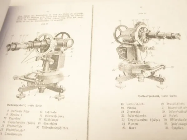 Army / Air Force service regulation HDv - weather service device + anti-aircraft recording and evaluation devices.