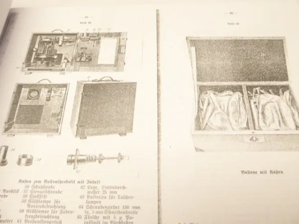 Army / Air Force service regulation HDv - weather service device + anti-aircraft recording and evaluation devices.