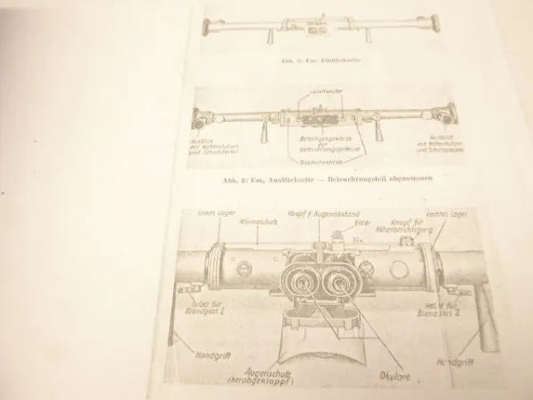 Air Force service regulation HDv - Entvernungsmesser II, Em 1.25 R + Em 1.5 R + Em 4m R34 + R36.