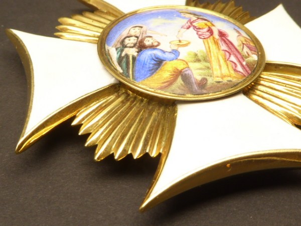 Bayern Elisabeth - Medal, Large Order Cross for Officials - Real Gold 92.4 grams