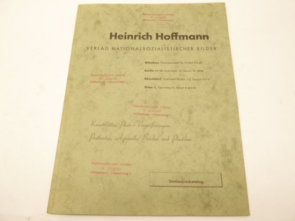 Large Heinrich Hoffmann - catalog, postcards - paintings - bronzes etc. ...