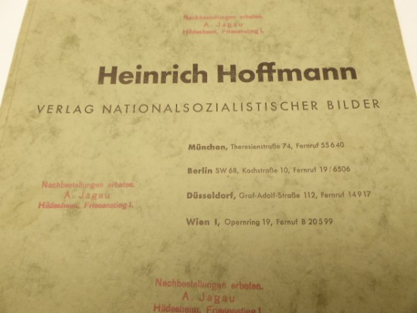 Großer Heinrich Hoffmann - Katalog, Postkarten - Gemälde - Bronzen usw. ...