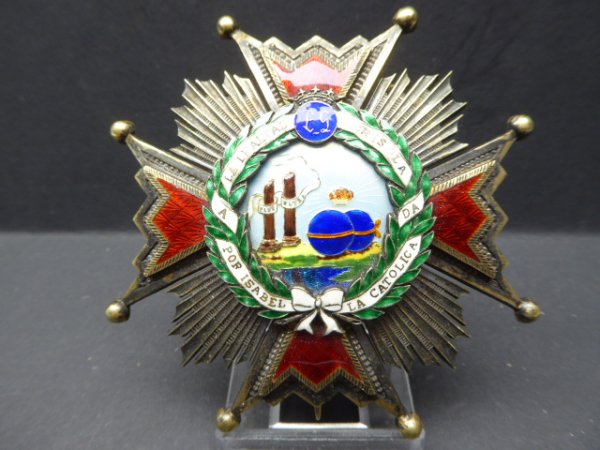Spain - Order of Isabella the Catholic - Grand Cross Breast Star - 1930s
