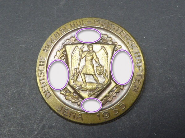 Badge - "German University Championships Jena 1935"